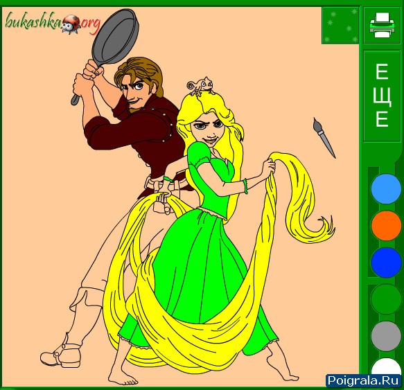 Картинка к игре Рапунцель и Флин